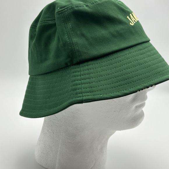 Jameson Irish Whiskey Cotton Bucket Hat Fisherman Beach Green Script OSFM - Picture 5 of 7